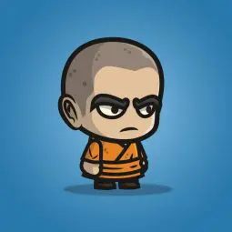 Monk Guy - 2D Character Sprite for Indie Game Developer