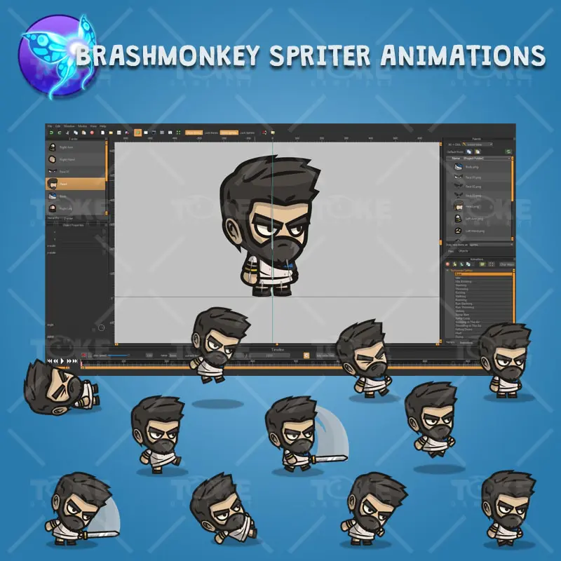 Romanian Settler - Brashmonkey Spriter Character Animations