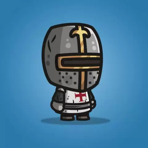 Templar Knight - 2D Character Sprite for Game | TokeGameArt