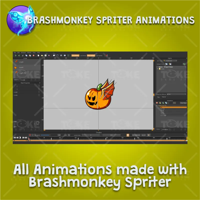 Flying Enemy 4 Pack - Brashmonkey Spriter Character Animations