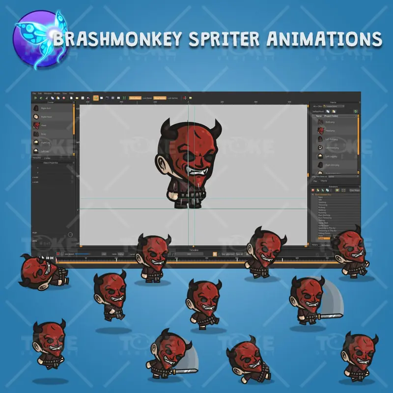 Devil Masked Guy - Brashmonkey Spriter Character Animations