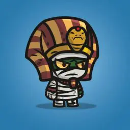 Egyptian Mummy - 2D Character Sprite for Indie Game Developer
