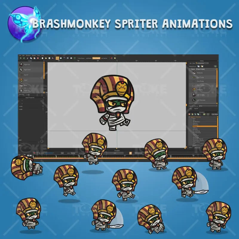 Egyptian Mummy - Brashmonkey Spriter Character Animations