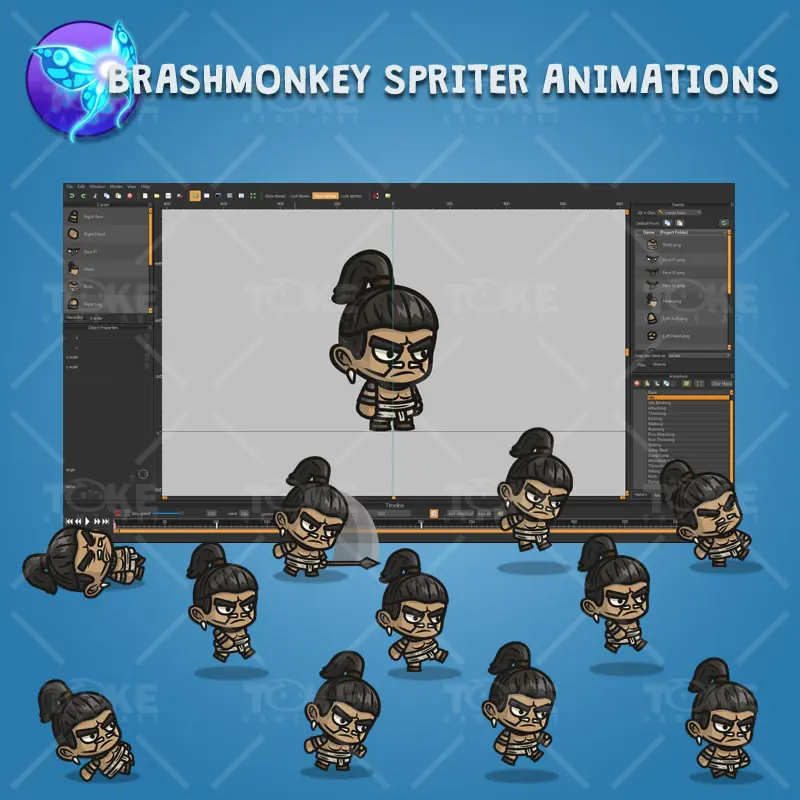 Mayan Tribe Knight - Brashmonkey Spriter Character Animations