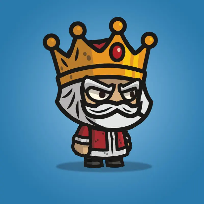 Medieval King - 2D Character Sprite for Indie Game Developer