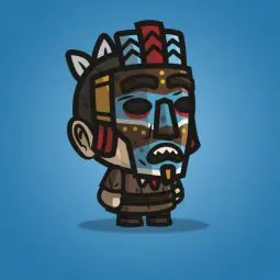 Medieval Masked Guy - 2D Character Sprite for Indie Game Developer