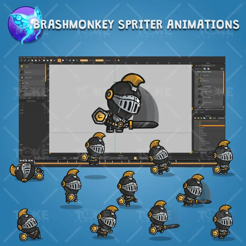 Very Heavy Armored Frontier Defender - Brashmonkey Spriter Character Animations
