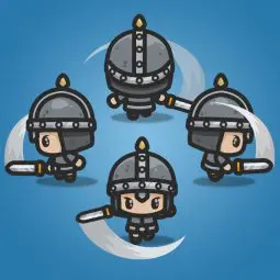 4 Directional Castle Guard - 2D Character Sprite