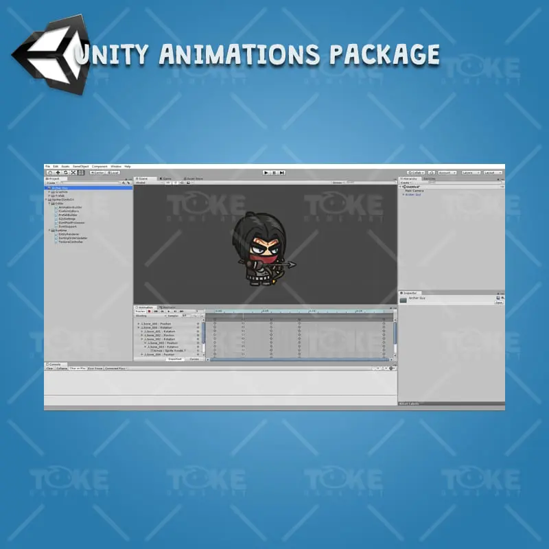 Archer Guy - Unity Character Animation Ready with Spriter2UnityDX Tool