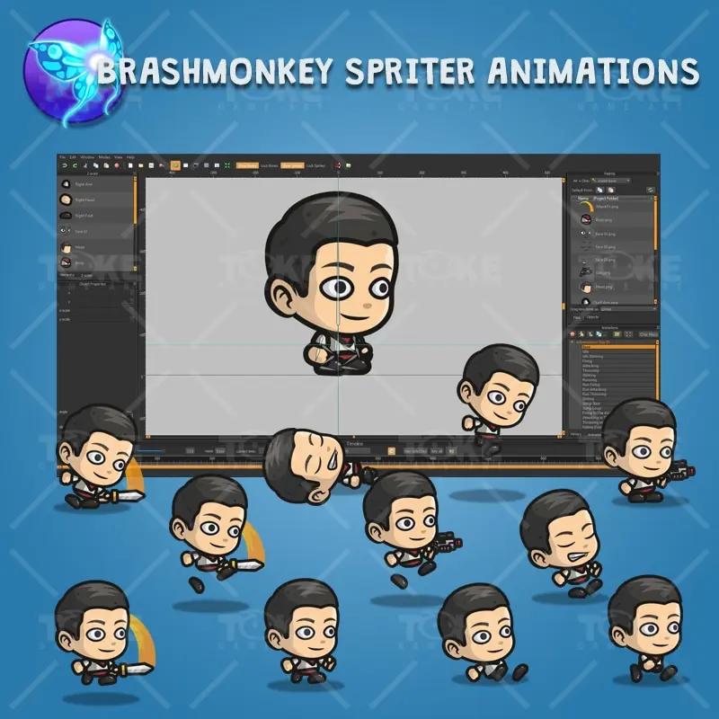 Adventurous Guy 01 - Brashmonkey Spriter Character Animations