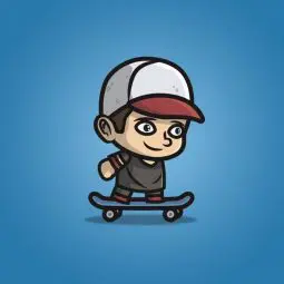 Teenager Skater Guy - 2D Character Sprite