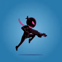 Ninja shadow 02 - 2D Character Sprite