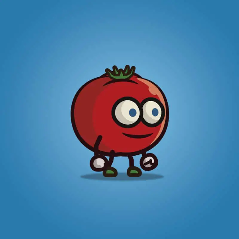 Tomato Guy - 2D Character Sprite for Game | TokeGameArt