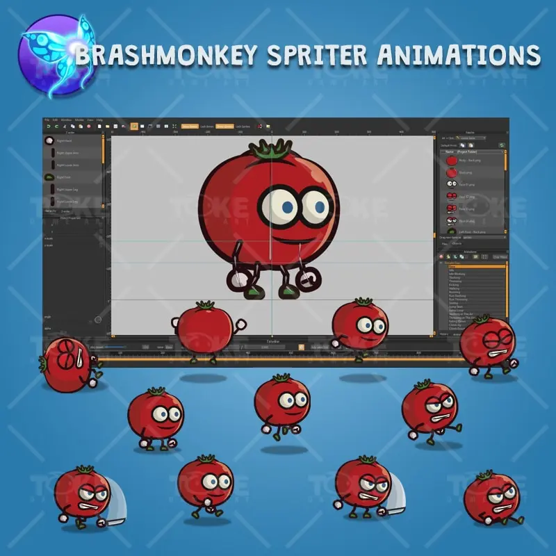 Tomato Guy - Brashmonkey Spriter Character Animations