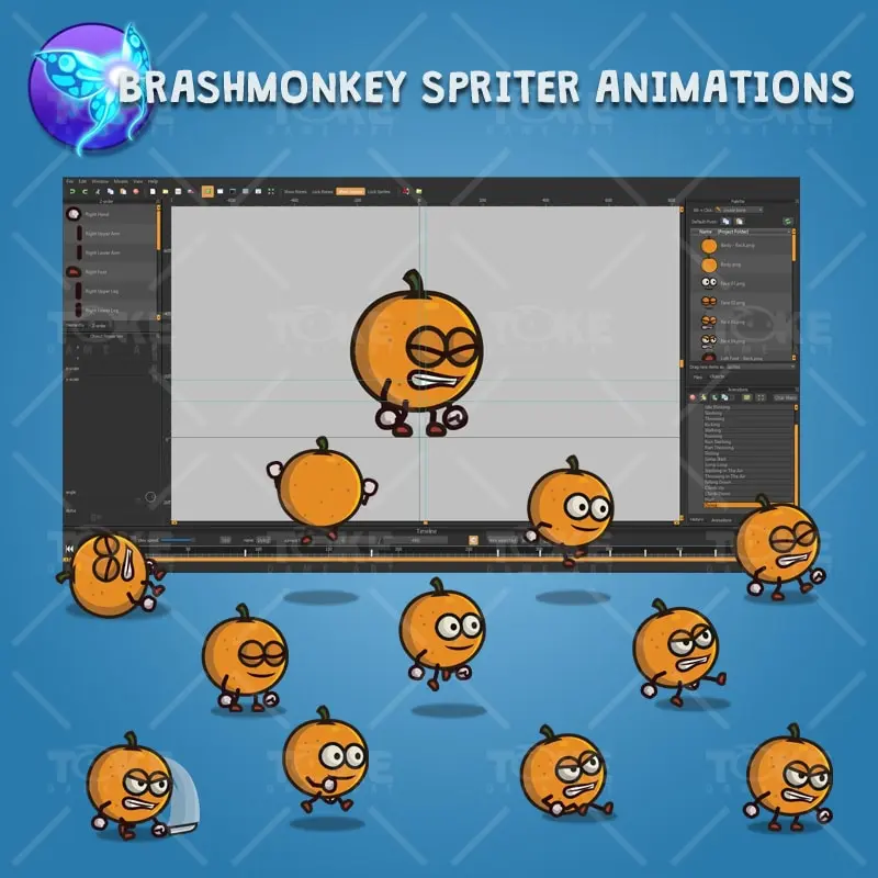 Orange Guy - Brashmonkey Spriter Character Animations