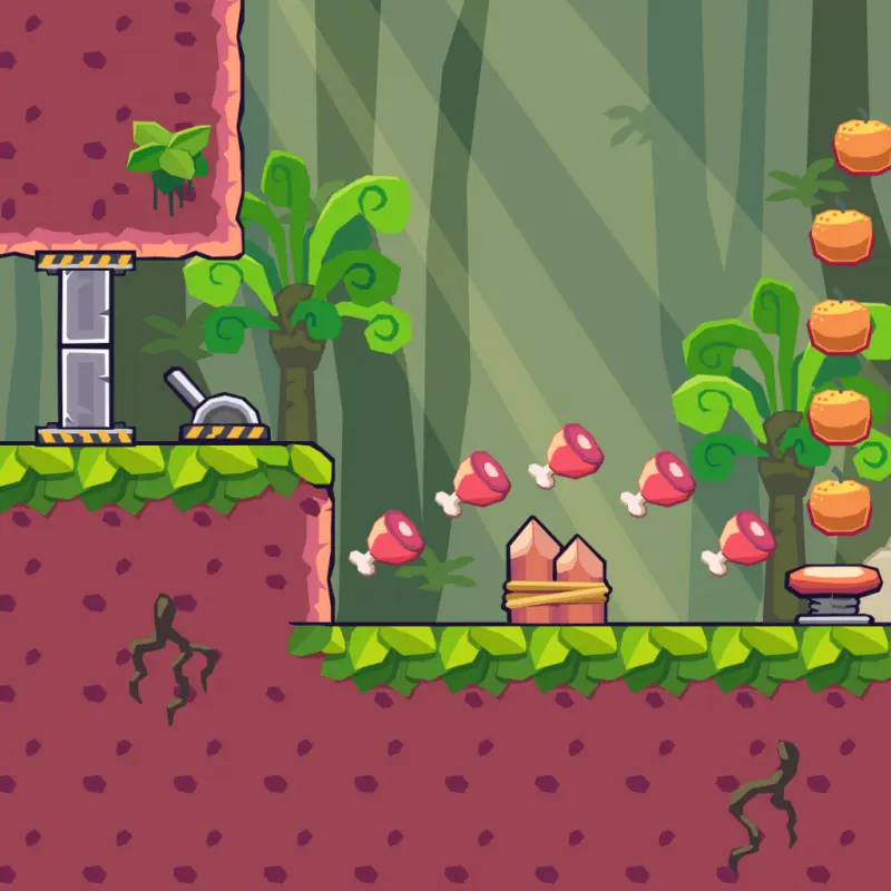 Seamless Forest Area - 2D Game Tileset
