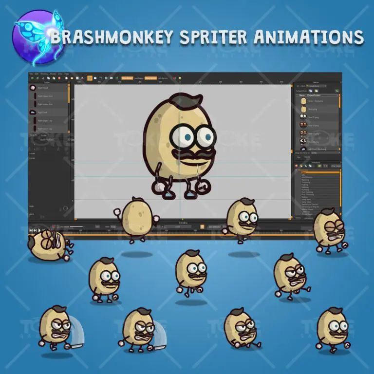 Potato Guy - Brashmonkey Spriter Character Animations