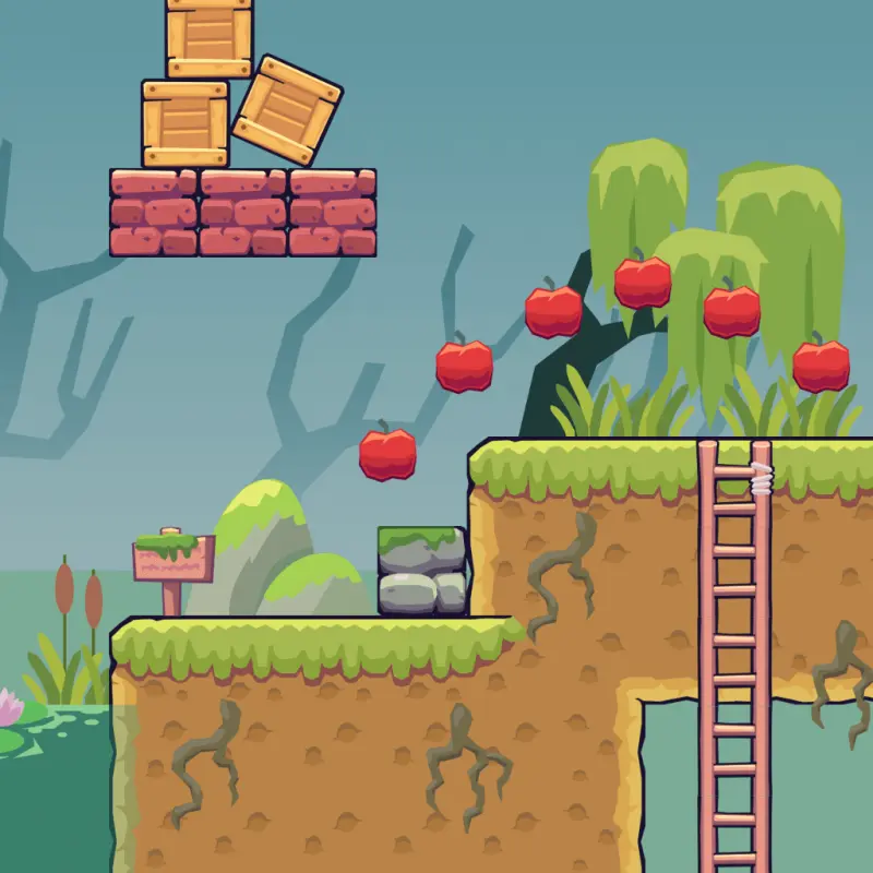 Swamp Area - 2D Game Tileset