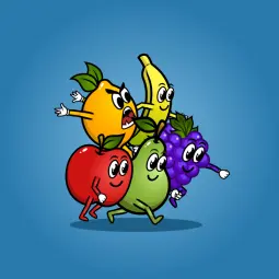 Fruit Monster 5-Packs - 2D Character Sprite