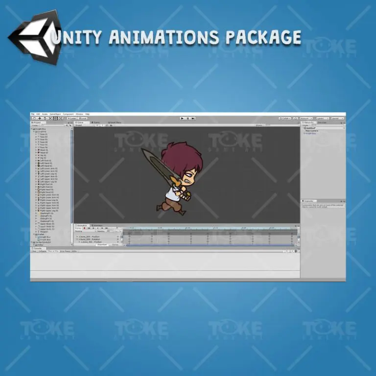 Knight Boy - Unity Charcater Animation Package Ready with Spriter2UnityDX Tool