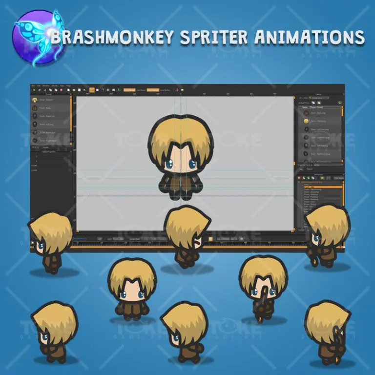 4 Directional Archer Guy - Brashmonkey Spriter Character Animation Sprite