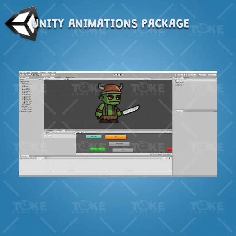 Evil Orc - Unity Character Animation Package Ready with Spriter2UnityDX Tool