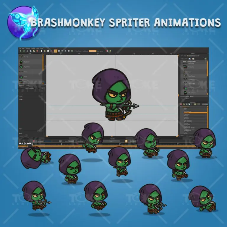 Goblin Archer - Brashmonkey Spriter Charcater Animations