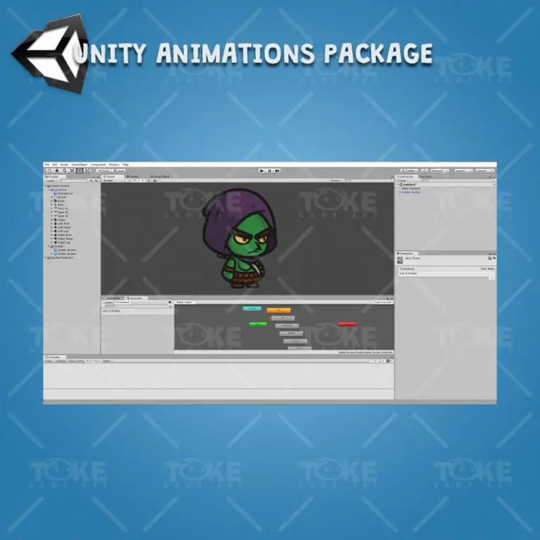 Goblin Archer - Unity Character Animation Package Ready with Spriter2UnityDX Tool