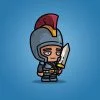 Big Head Medieval Knight 2d Character Sprite - Tokegameart